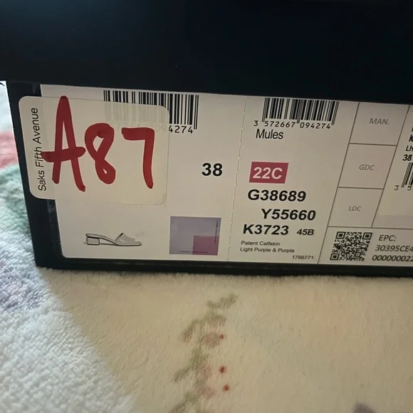 Chanel Lavender Block Heel Mules - Picture 4 of 5